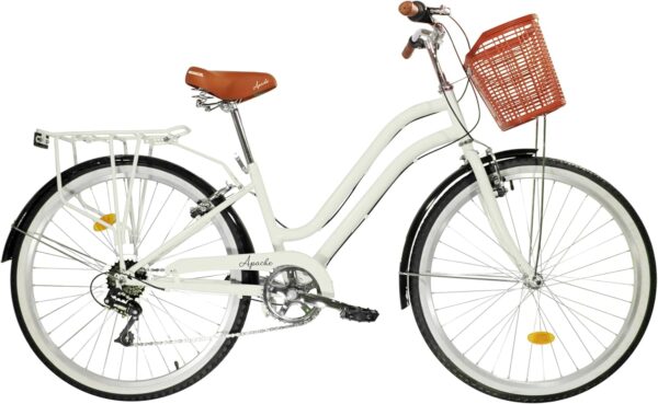 Apache Bicicleta Urbana R26 Vintage Canastilla